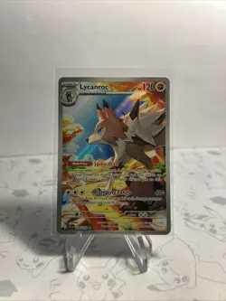 Lycanroc Full Art IR 166/159 Pokemon TCG Journey Together Illustration Rare NM - Image 2