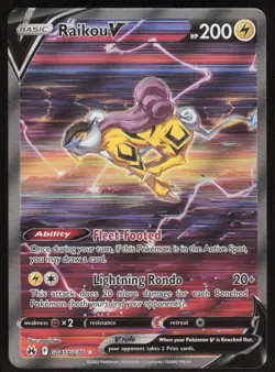 Raikou V GG41/GG70 Holo V Rare Crown Zenith Galarian Gallery Pokemon Near Mint - Image 1