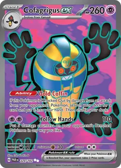 Cofagrigus ex 224/182 Paradox Rift PAR Ultra Rare near mint Pokemon 2023 - Image 1