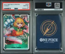 2024 ONE PIECE OP08-TWO LEGENDS #023 CARROT PSA 10 SR - Image 1