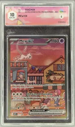 CARTA POKEMON MEW EX SVP 053 ULTRA PREMIUM 151 GRAAD 10 GRADATA TCG CARD ITA - Image 2