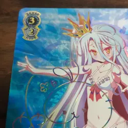 Signed Weiss Schwarz Card NO GAME NO LIFE Shiro NGL/S58-081SSP FOIL Limited - Image 2
