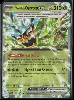 2024 Pokemon TCG Teal Mask Prismatic Evolutions Double Rare #12 Ogerpon EX - Image 1