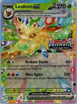 Leafeon ex - (Prismatic Evolutions Stamp) 006/131 Miscellaneous Cards & Products - Image 1