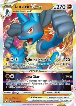 Lucario VSTAR - Promo SWSH: Sword & Shield Promo Cards SWSH214 NM - Image 1