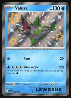 Veluza - 125/091 - Baby Shiny - Paldean Fates - Pokemon Card - Image 1
