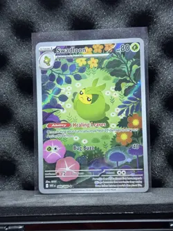 Pokemon TCG Swadloon White Flare Illustration Rare Card 088/086 Mint Condition - Image 1