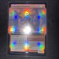Emeritus Of Conflict Extended Art - Secrets Of Strixhaven MTG NM 0332 - FOIL - Image 1