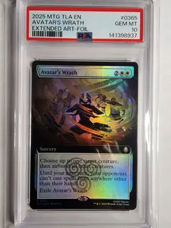 Magic Avatar's Wrath 0365 (Extended Art) Avatar: The Last Airbender Foil PSA 10 - Image 1