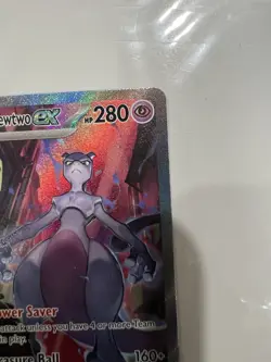 2025 Pokemon TCG: Destined Rivals - Team Rocket's Mewtwo ex SIR #231/182 - Image 3