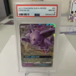 2017 Pokemon Sun & Moon ESPEON GX PSA 8 - Image 1