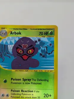 2002 Pokemon Arbok 3/165 Pokemon Expedition Holo Vintage - Image 4