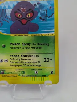 2002 Pokemon Arbok 3/165 Pokemon Expedition Holo Vintage - Image 5