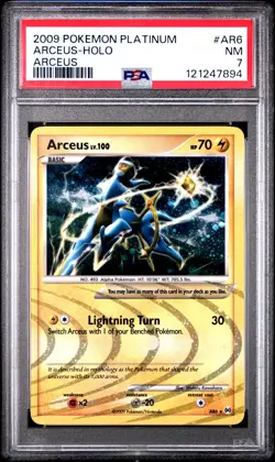 2009 POKEMON PLATINUM ARCEUS #AR6 HOLO PSA 7 NM #121247894 - Image 1