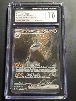 CGC 10 Excadrill ex SIR 168/086 Black Bolt Pokemon 2025 Mitsuhiro Arita GEM MINT - Image 1