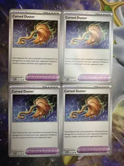 4x Pokemon TCG Cursed Duster 161/182 Sv04: Paradox Rift Uncommon FREE SHIPPING - Image 1