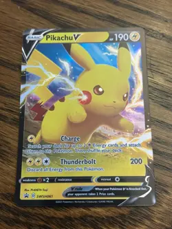 Pokemon Pikachu V SWSH061 Black Star Promo Holo Ultra Rare - NM - Image 1