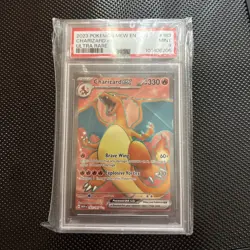 2023 POKEMON MEW EN-151 ULTRA RARE #183 CHARIZARD EX PSA 9 - Image 1