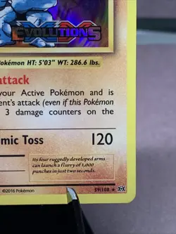 Pokemon TCG Machamp Prerelease Staff Stamped XY:Evolutions 59/108 Holo Rare - Image 4