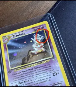 Pokemon TCG Slowking Neo Genesis 14/111 Holo 1st Edition Holo Near Mint NM swirl - Image 2