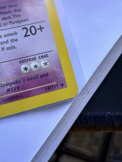 Pokemon TCG Slowking Neo Genesis 14/111 Holo 1st Edition Holo Near Mint NM swirl - Image 5