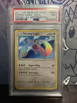 Pokemon TCG Shining Lugia SM82 Holo Rare 2017 Shining Legends Promo PSA 9 - Image 1