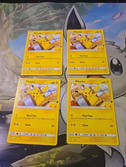 Pokemon TCG Pikachu 25/25 Regular 25th Anniversary McDonald’s Promo NM Lot Of 4 - Image 1