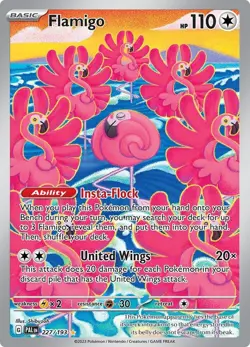 Flamigo 227/193 Paldea Evolved PAL Illustration Rare mint 227 Pokemon - Image 1