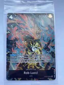 Rob Lucci (Illustration Box EX) OP05-093 One Piece Promotion Cards Foil - Sealed - Image 1