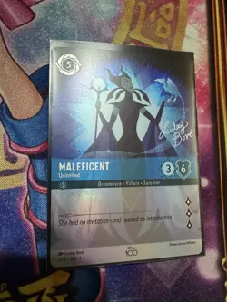 Maleficent Uninvited 22/P1 Disney 100 Promo Foil NM Lorcana - Image 1