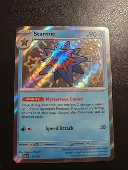 Starmie - 119/091 - Pokemon Paldean Fates Shiny Rare Card NM - Image 1
