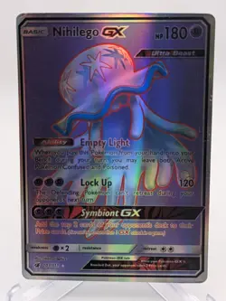 💥 Pokemon TCG Nihilego GX Ultra Rare Card 49/111 Crimson Invasion - Image 1