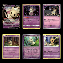 Mimikyu V 68 Sword Shield Brilliant Stars Pokemon Cards Collection Set - Image 1