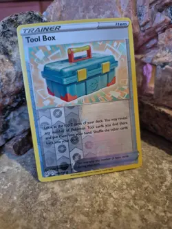 pokemon Cards Tool Box Holo Trainer 1pcs+1pcs Sleeve 2022 # 168/196 - Image 1