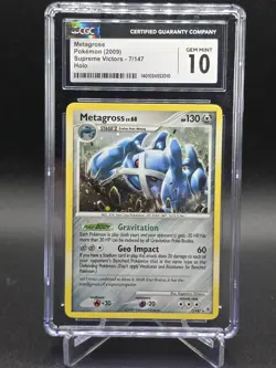 CGC 10 Metagross 7/147 Holo Supreme Victors Pokemon Card - Image 1