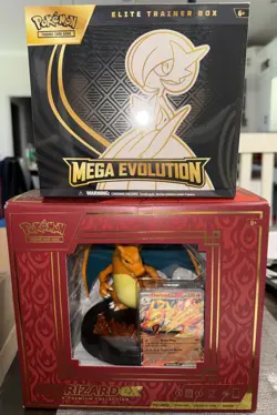 Pokemon Charizard EX Super Premium Collection Box And Mega Evolutions ETB Sealed - Image 1