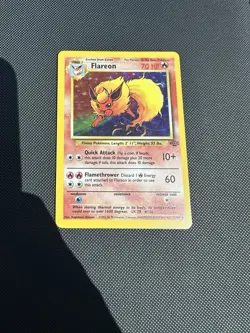 Pokemon TCG Flareon Jungle 3/64 Holo Unlimited Holo Rare 70 HP - Image 2