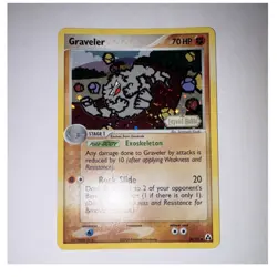 Pokemon Graveler Reverse Holo Stamped 34/92 Legend Maker 70 HP Stage 1 English - Image 1