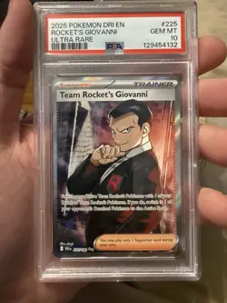 Pokemon Team Rocket's Giovanni 225/182 Holo Ultra Rare PSA 10 - Image 1