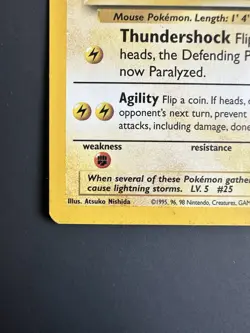Pikachu #27 Wizards Black Star Promo Bumblebee Pokemon TCG WOTC 2000 LP raw - Image 5