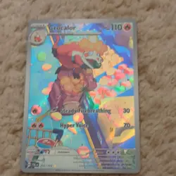 Pokemon TCG Crocalor 202/193 Paldea Evolved Illustration Rare Holo - Image 2