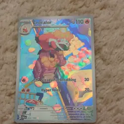 Pokemon TCG Crocalor 202/193 Paldea Evolved Illustration Rare Holo - Image 3