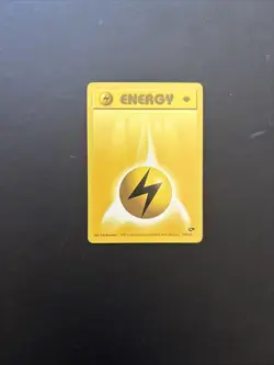 1st Edition Lightning Energy - Pokemon TCG Karte - Gym Challenge - 130/132 2000 - Image 1