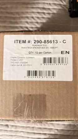 Pokemon TCG SV4.5 12x Paldean Fates Tech-Sticker Collection *SEALED CASE* - Image 2