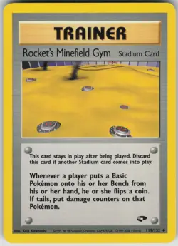 Pokemon TCG Rocket's Minefield Gym Uncommon Gym Challenge 119/132 - Image 1