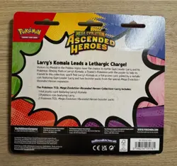 Pokemon TCG: Mega Evolution Ascended Heroes - 2 Pack Blister - Larry’s Komala - Image 2