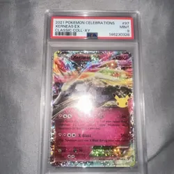 POKEMON 2021 Celebrations Classic Coll XY XERNEAS EX #97 PSA 9 Mint RARE - Image 1