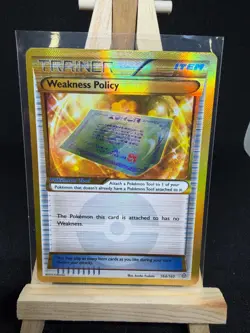 Pokemon Weakness Policy (164 Secret Rare) Holo Rare XY - Primal Clash 164/160 LP - Image 1