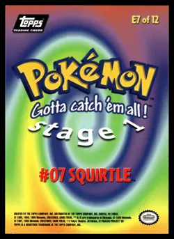 Squirtle Wartortle Blastoise E7 E8 E9 of 12 Topps Movie Non-Holo Pokemon Cards - Image 3