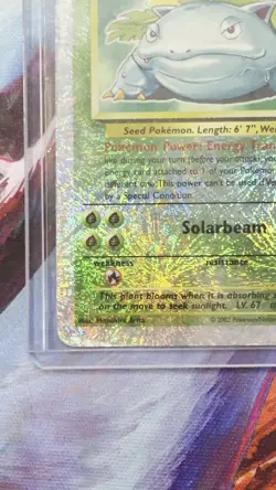 2002 Pokemon Legendary Collection Venusaur Reverse Holo Foil 18/110 - Damaged - Image 2